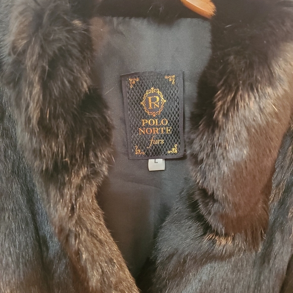 Polo Norte Fur black jacket Size L - Picture 4 of 6